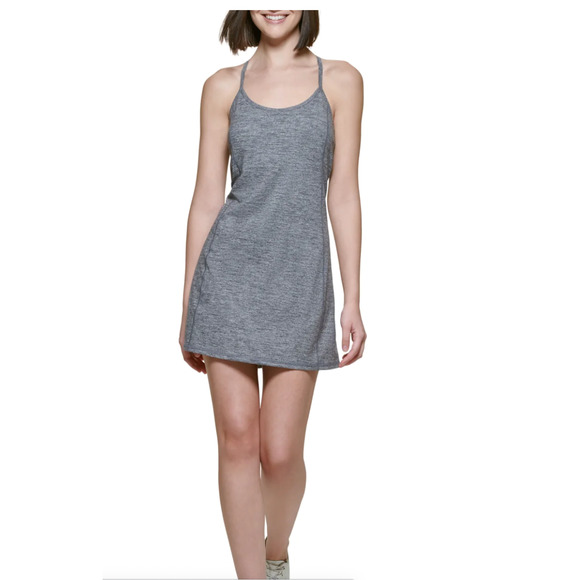 Calvin Klein Performance Gray Strappy Tennis Active Tank Dress Small NWT - Picture 1 of 8